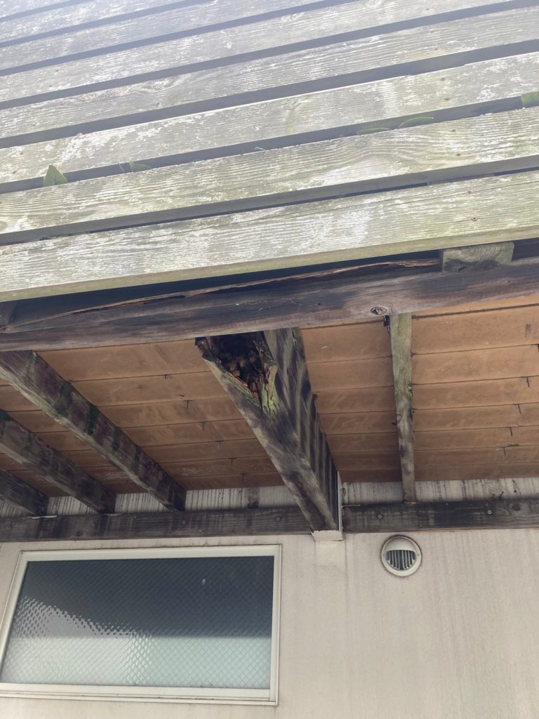 木造バルコニーも台風で被害にあったら火災保険で直しましょう